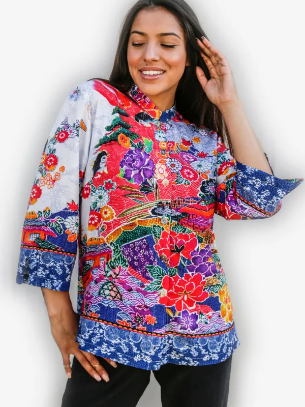 Love Happy Life Rayon Blouse sold by Citron