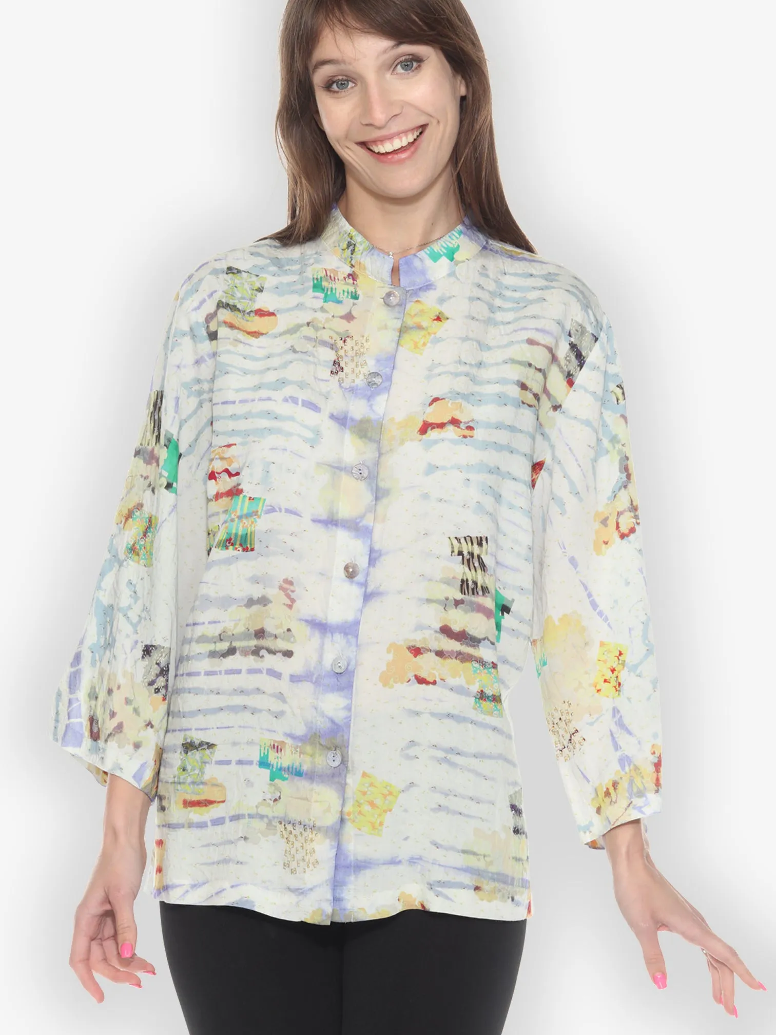 Kimono Dream Balmy Tie Dye Blouse - XL sold by Citron product image thumbnail 3