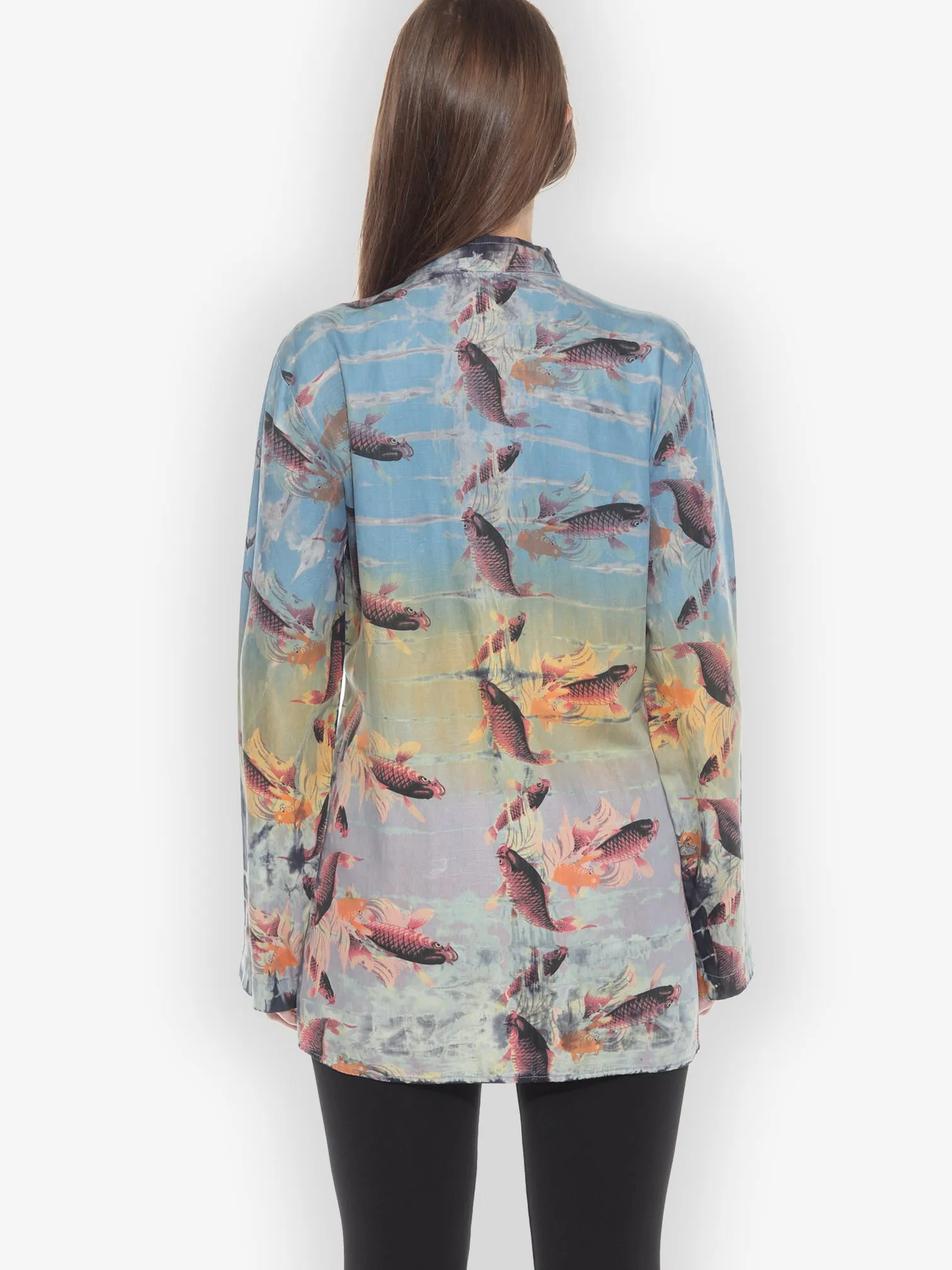 Koi Print Tie Dye Tunic - M sold by Citron product image thumbnail 2
