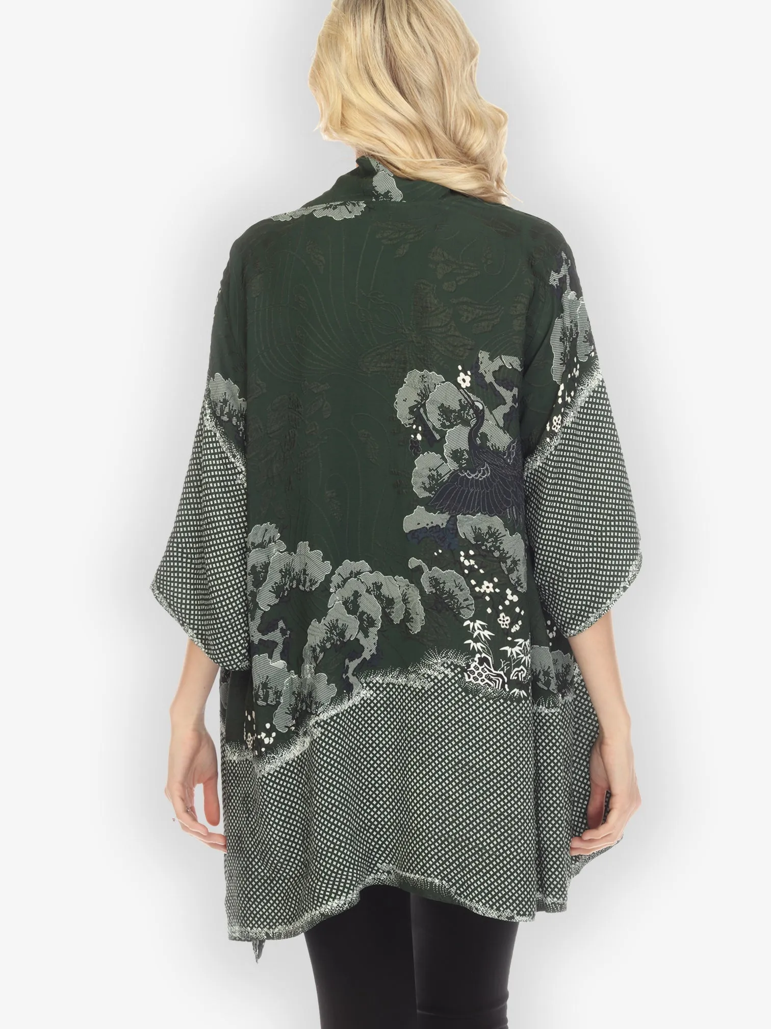 True Forest Shibori Silk Kimono Jacket - M sold by Citron product image thumbnail 3