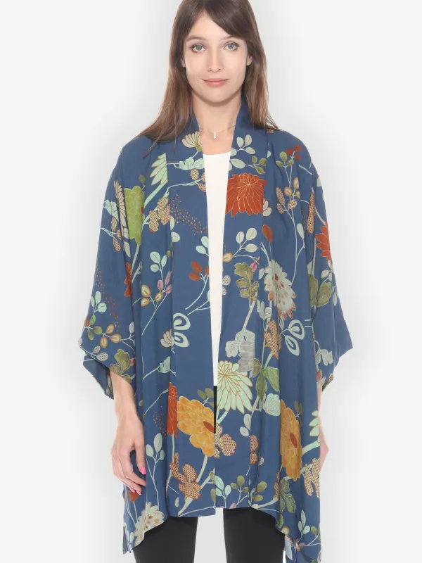 Garden in Blue Kimono Jacket sold by Citron