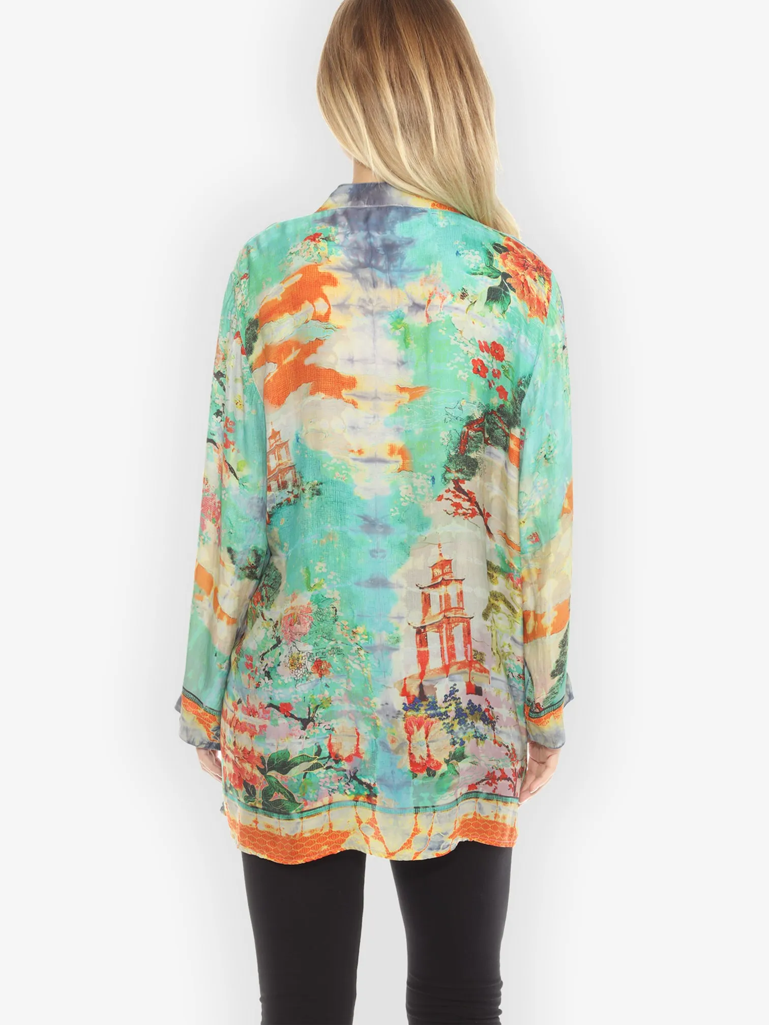 Chinese Pagoda Tie Dye Tunic - 1X sold by Citron product image thumbnail 2
