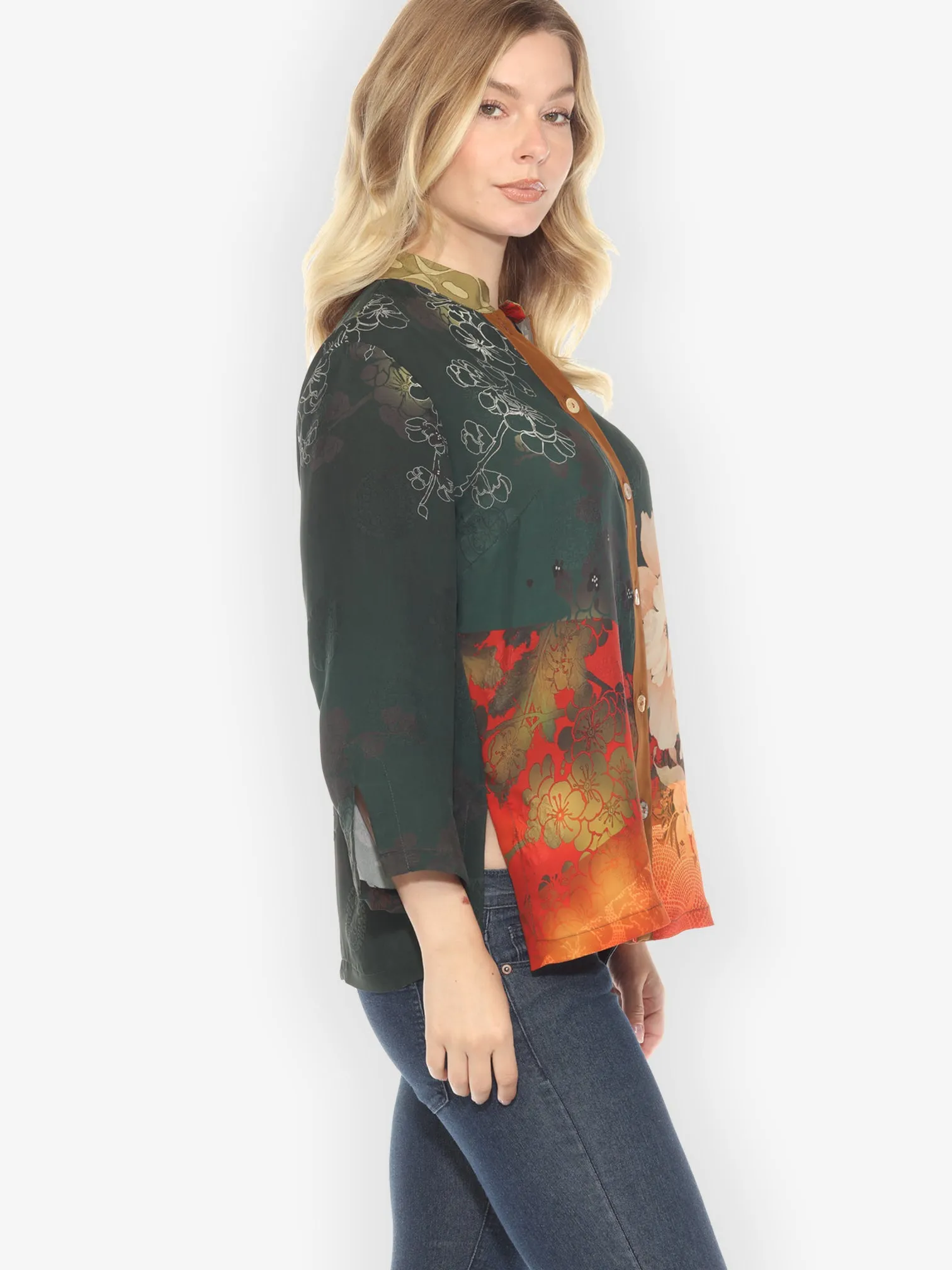 Nature Sunlight Classic Citron Silk Blouse sold by Citron product image thumbnail 4