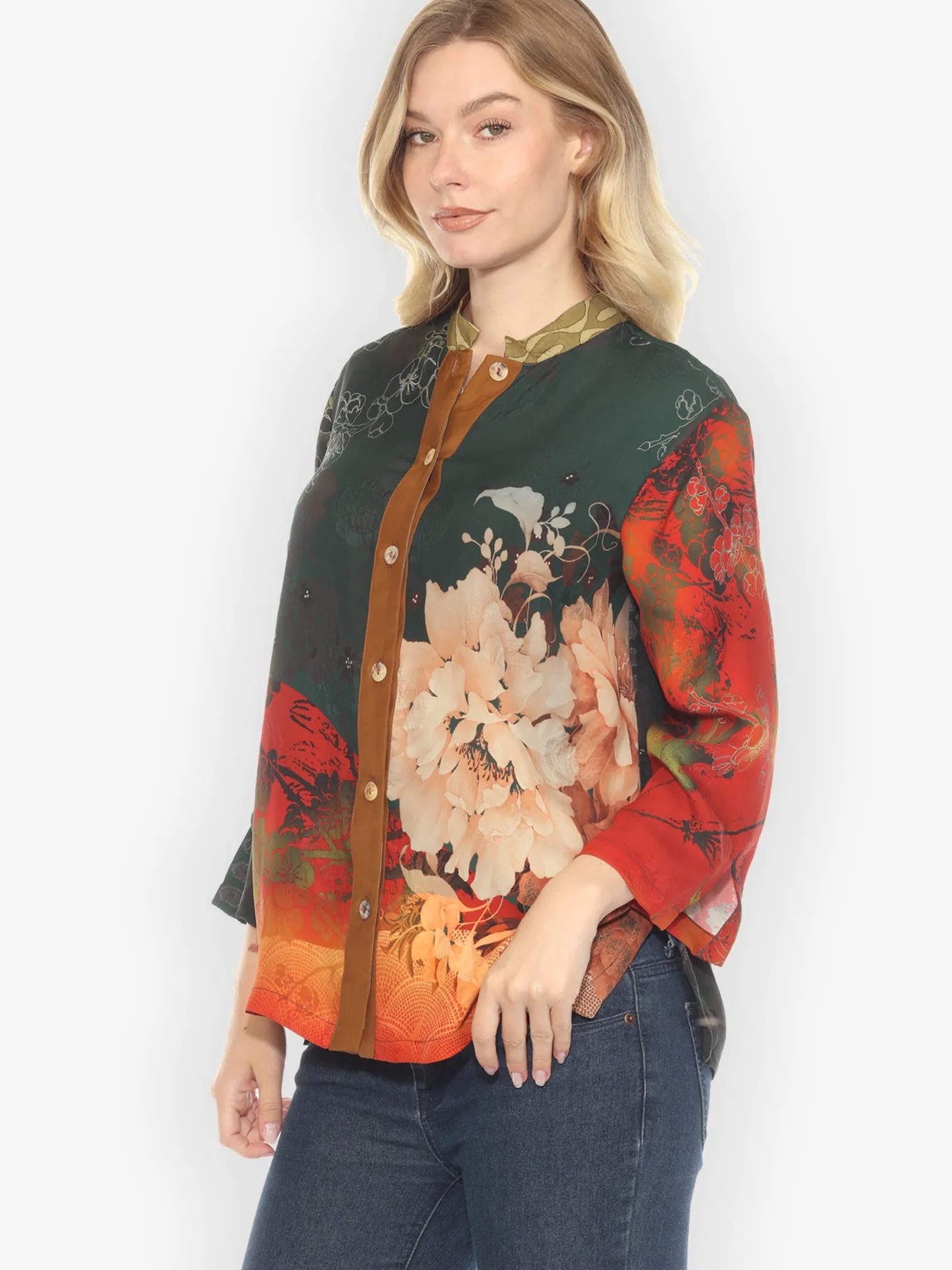 Nature Sunlight Classic Citron Silk Blouse sold by Citron product image thumbnail 2