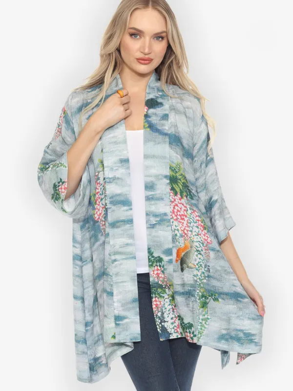 Water and Koi Kimono Jacket sold by Citron