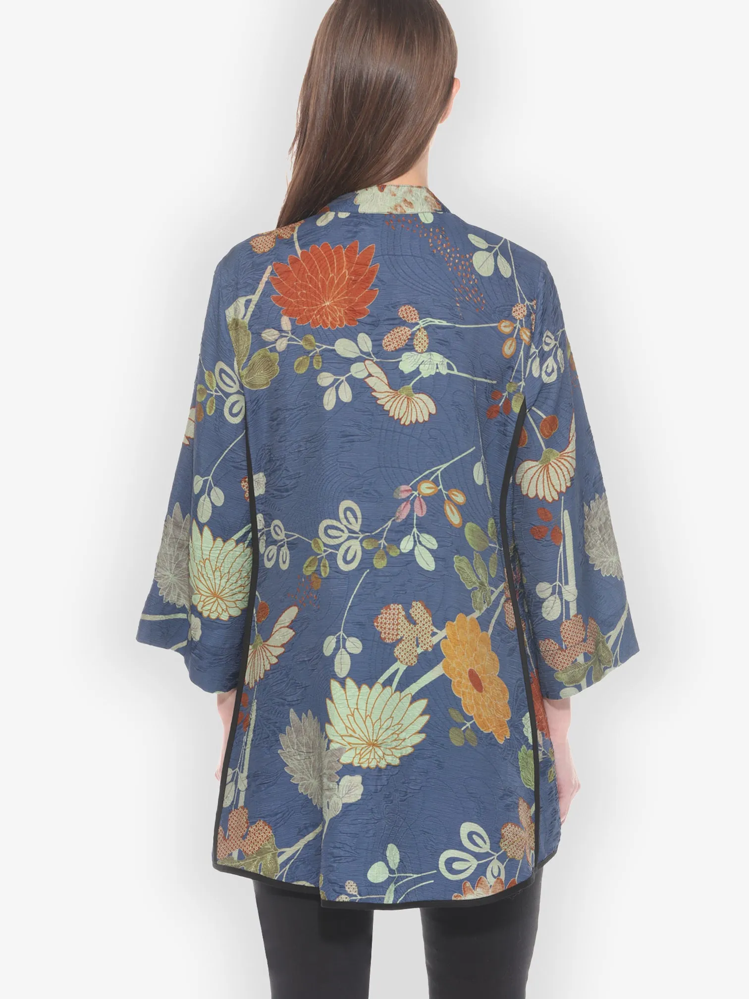 Garden in Blue Tummy Tuck Shirt sold by Citron product image thumbnail 4