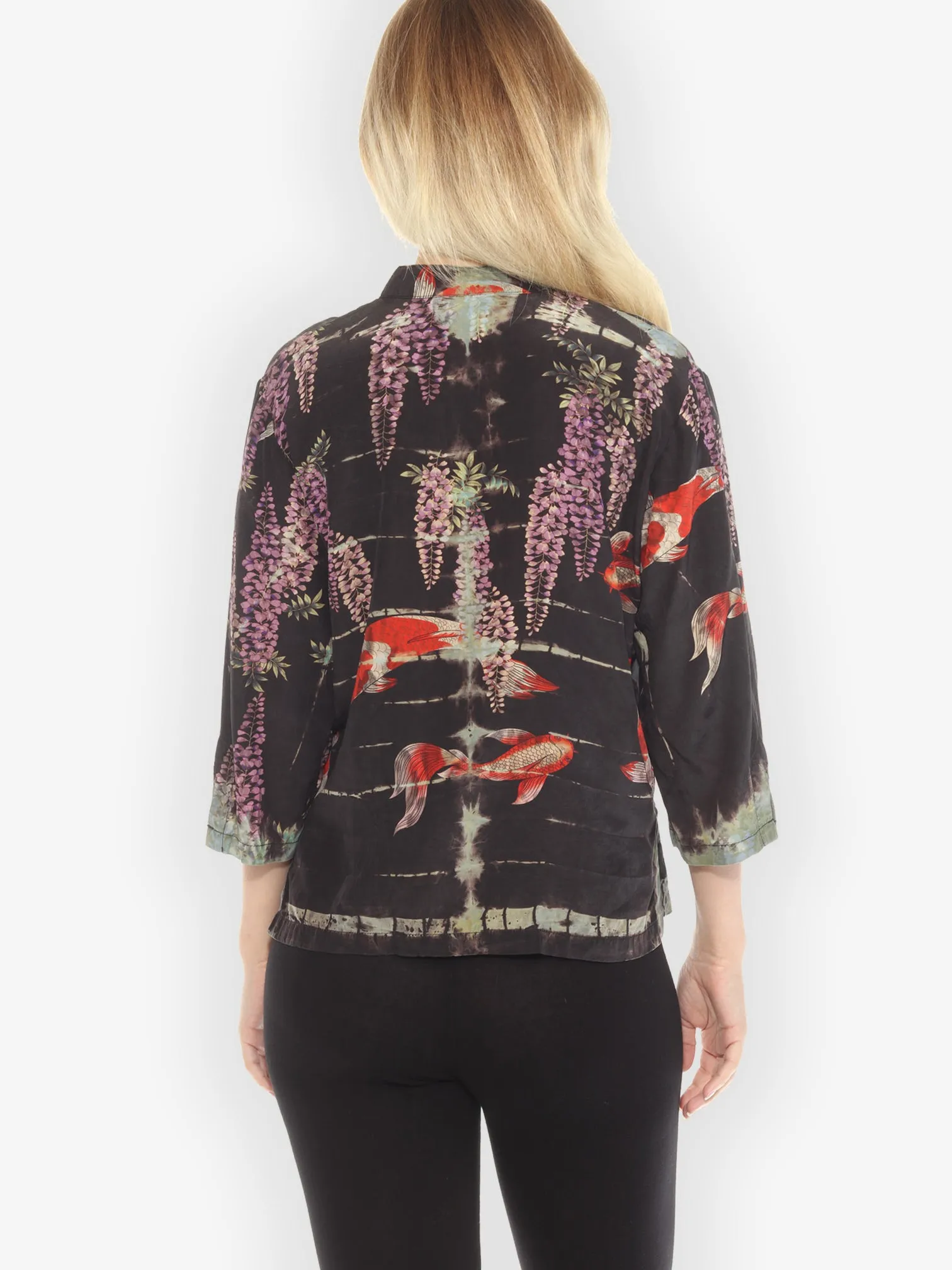 Koi Wisteria Tie Dye Blouse - S sold by Citron product image thumbnail 2