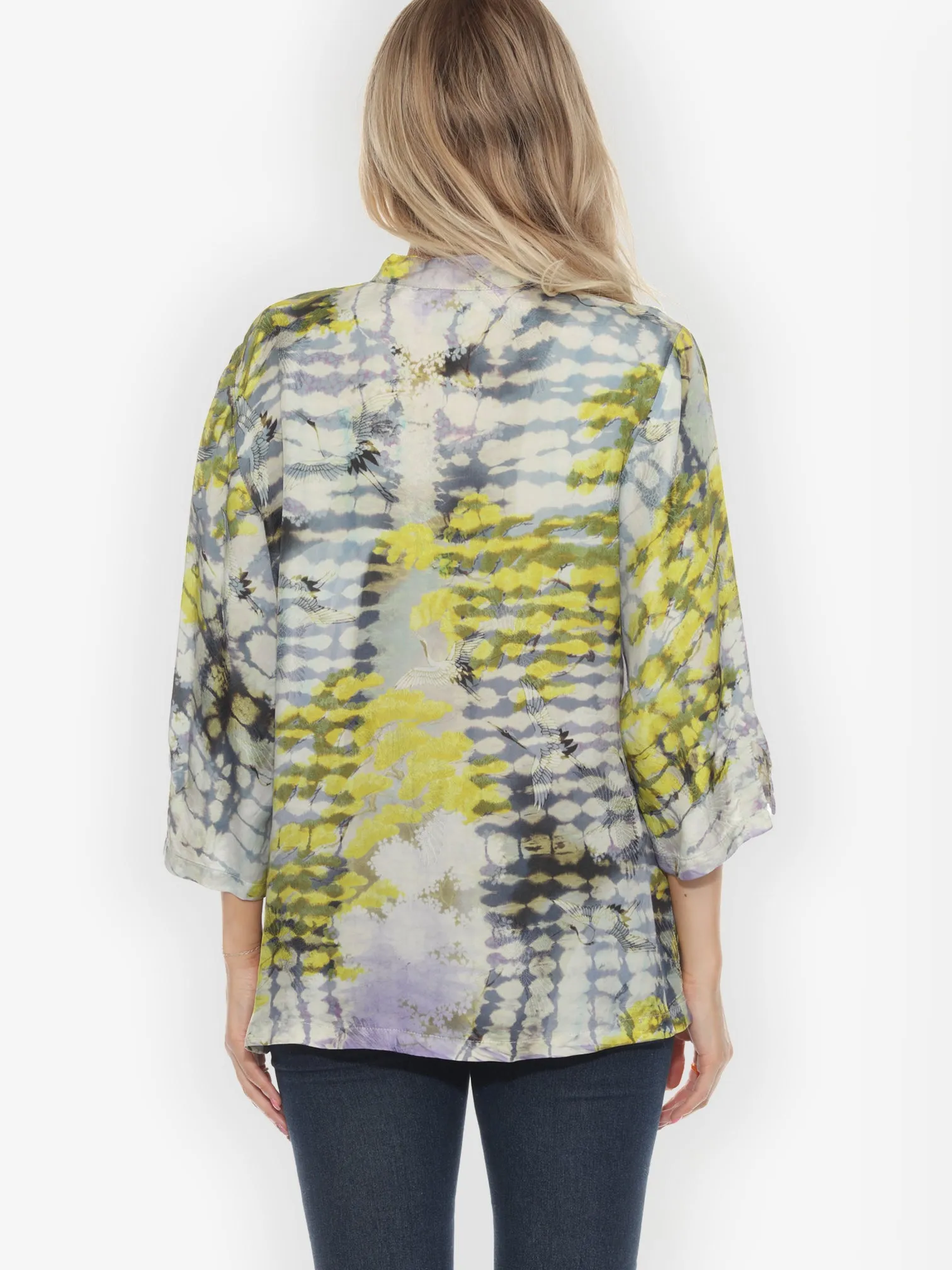 Waterfall Jungle Crane Tie Dye Tunic Type A - XL sold by Citron product image thumbnail 2