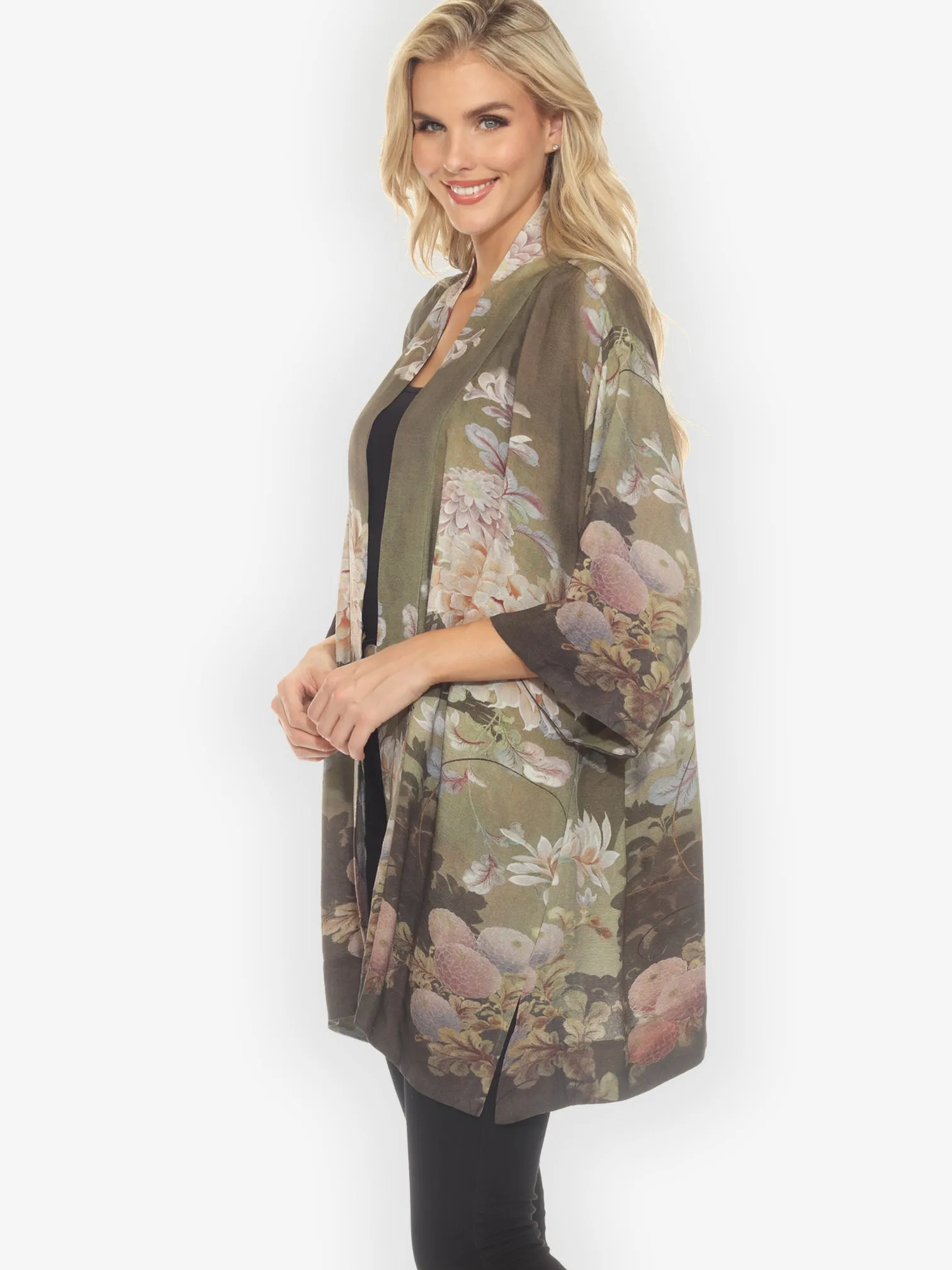 Mums in Woodland Kimono Jacket sold by Citron product image thumbnail 3
