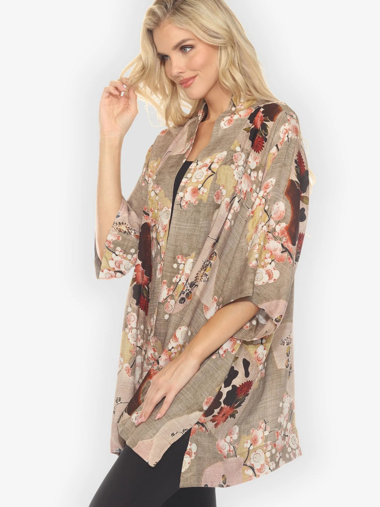 Fans Cherry Blossom Kimono Jacket sold by Citron product image thumbnail 3