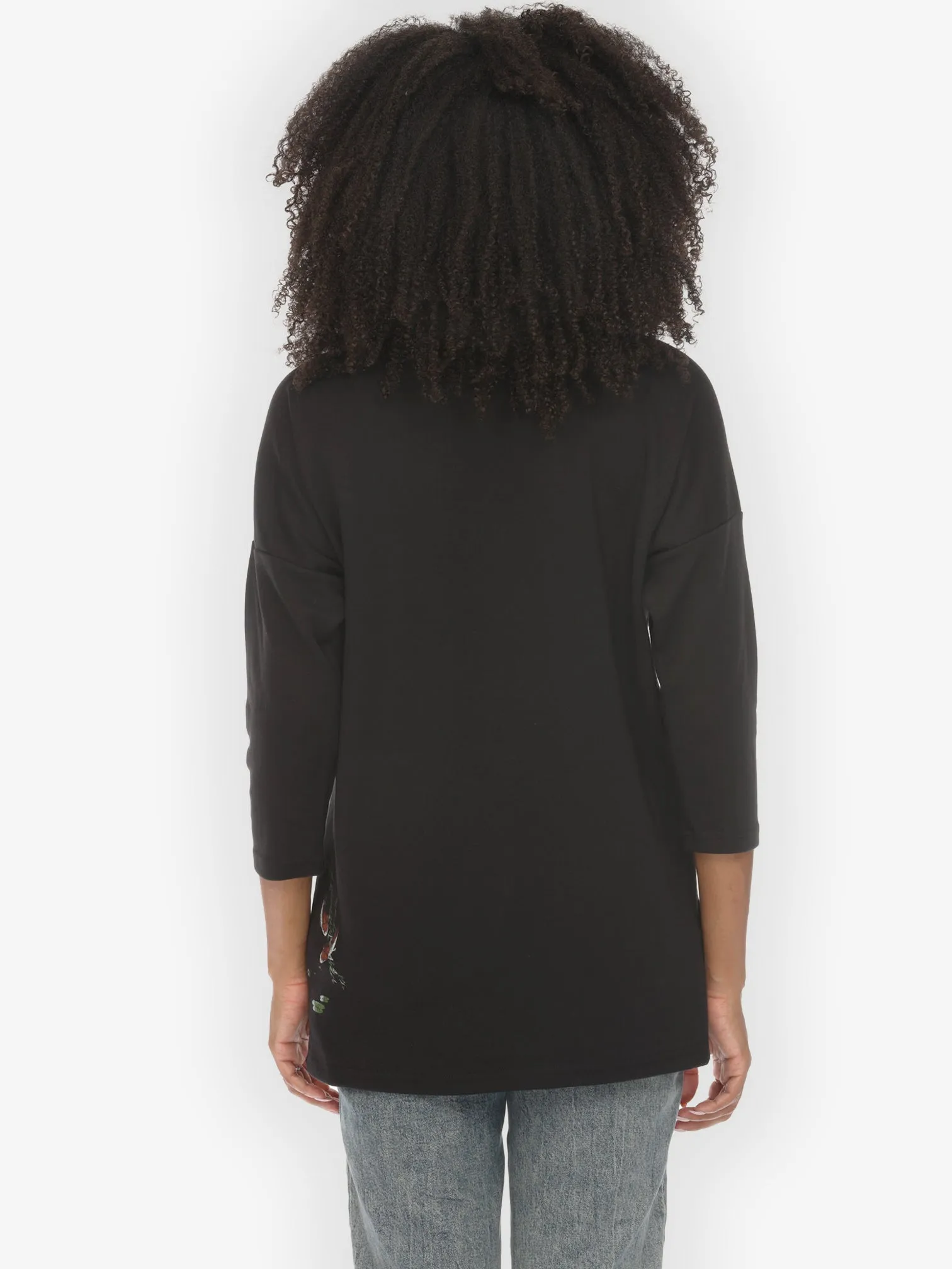 Koi Bamboo Leaf Print Cotton Pullover sold by Citron product image thumbnail 4