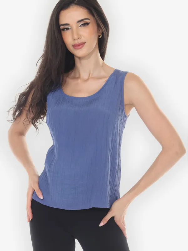 Cotton Silk Fluffy Tank Top - M sold by Citron
