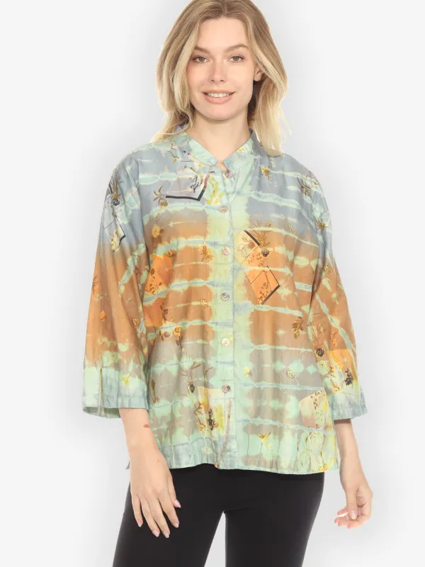 Japanese Elegance Cherry Blossom Blouse - XL sold by Citron