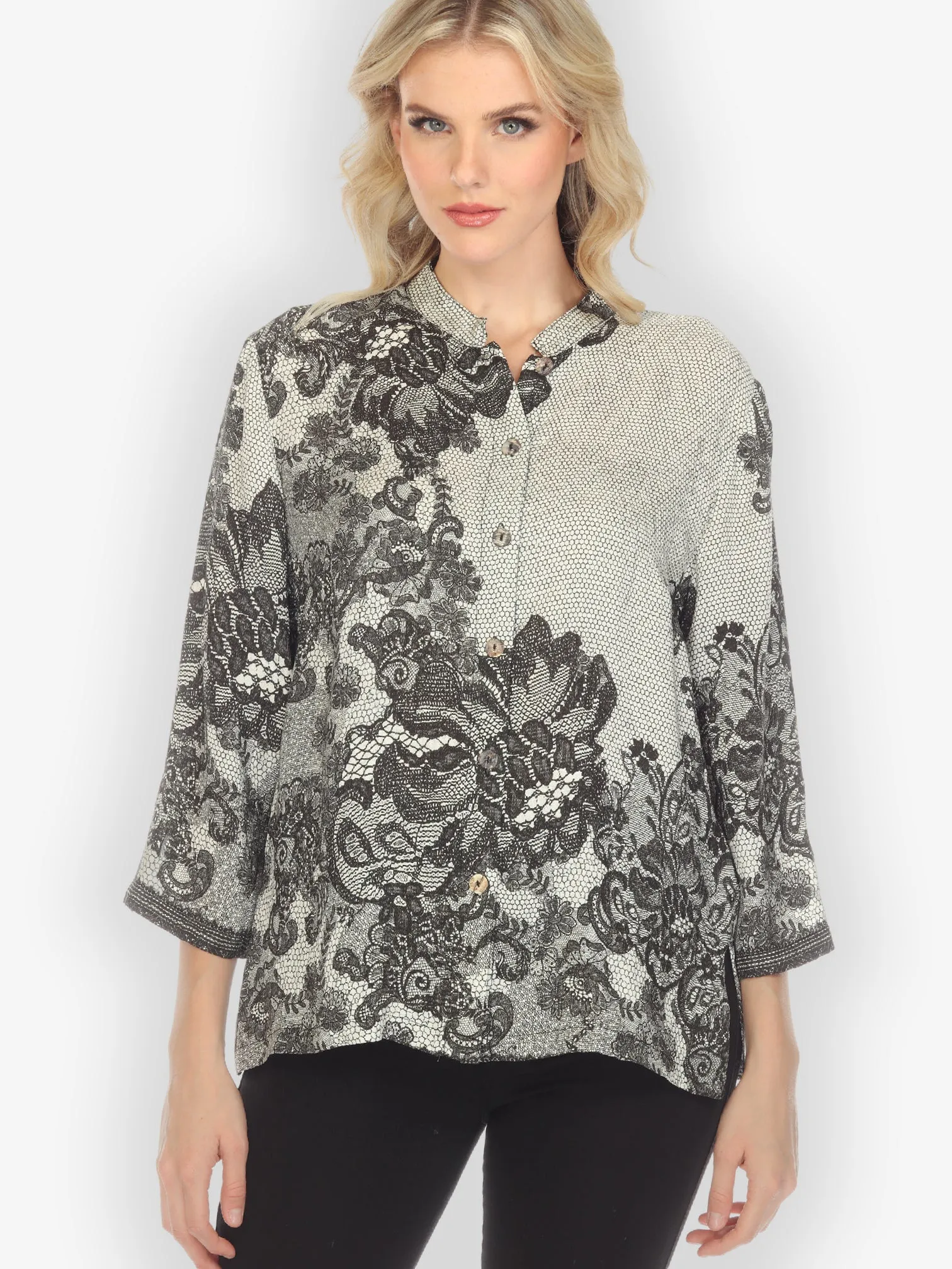 Oriental Love Silk Blend Blouse sold by Citron