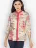 Kimono Art Design Silk Blend Blouse sold by Citron