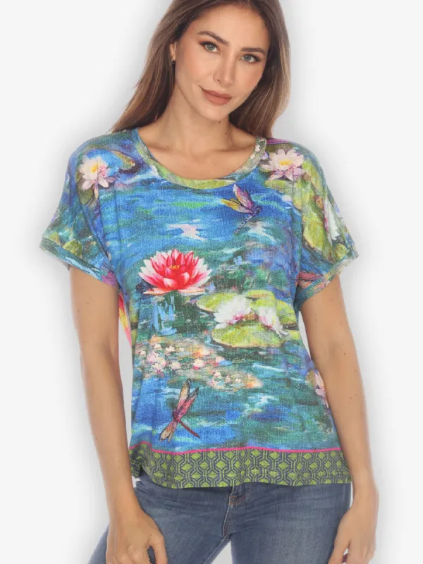 Garden of Sun Cap Sleeves Tee sold by Citron