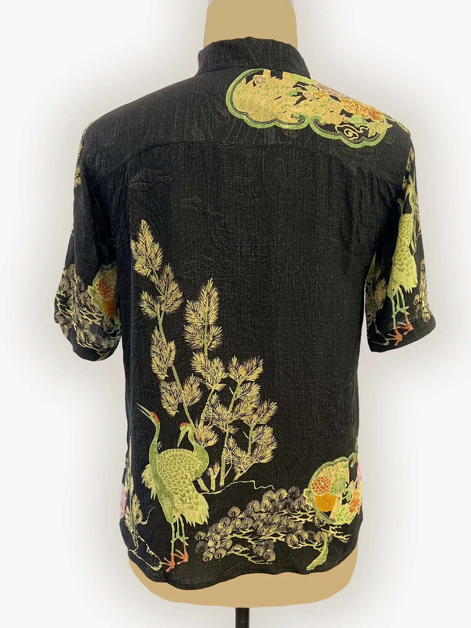 Antique Crane Men’s Silk Blend Shirt sold by Citron product image thumbnail 3