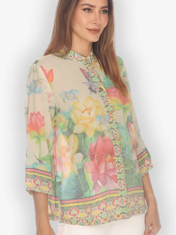 Botanical Butterfly Classic Style Blouse sold by Citron