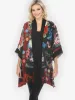 Peony Crest Border Silk Kimono Jacket sold by Citron