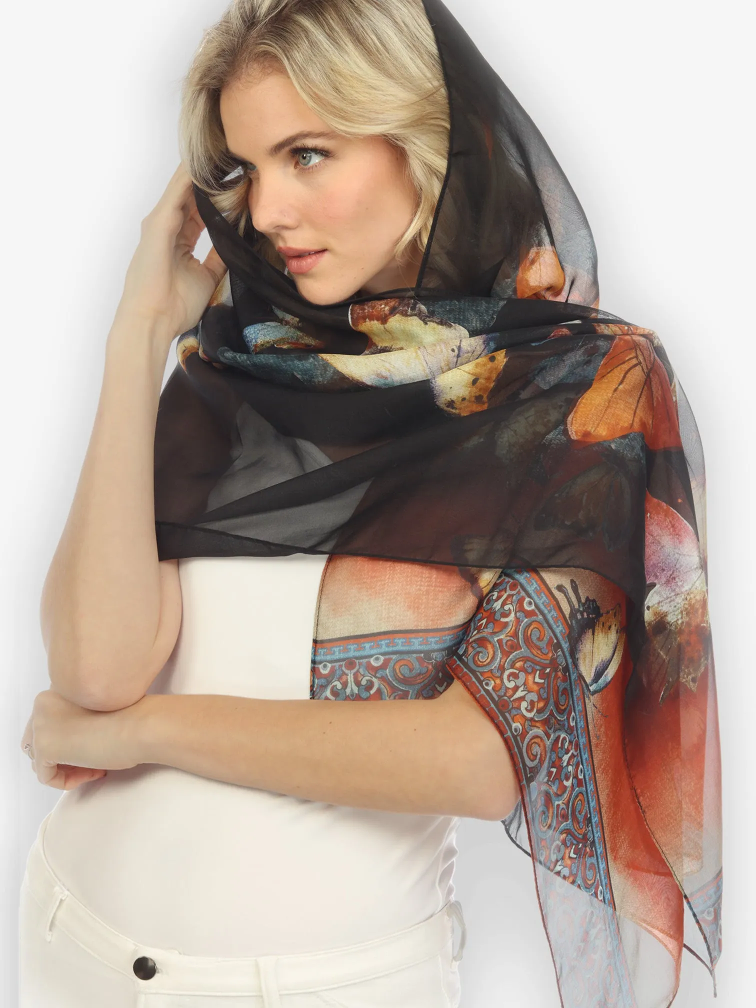 Silk Scarf VB sold by Citron product image thumbnail 2
