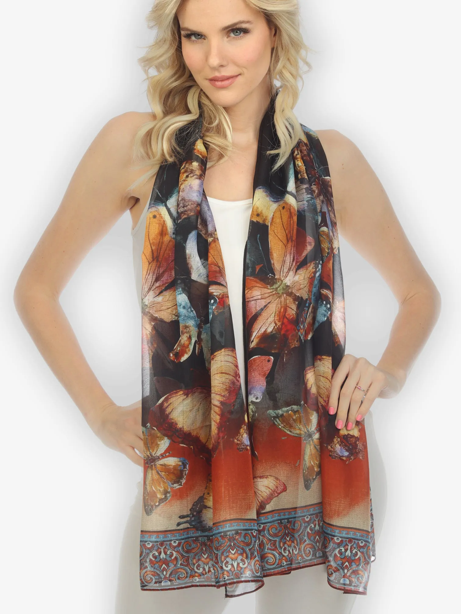 Silk Scarf VB sold by Citron product image thumbnail 3