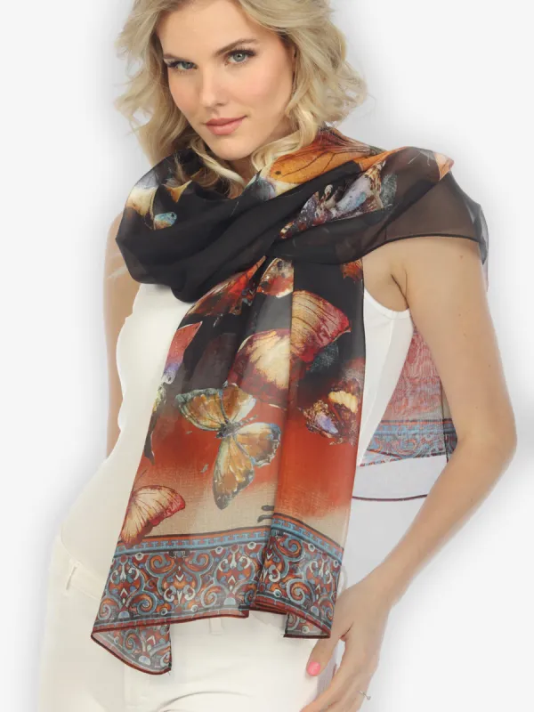 Silk Scarf VB sold by Citron