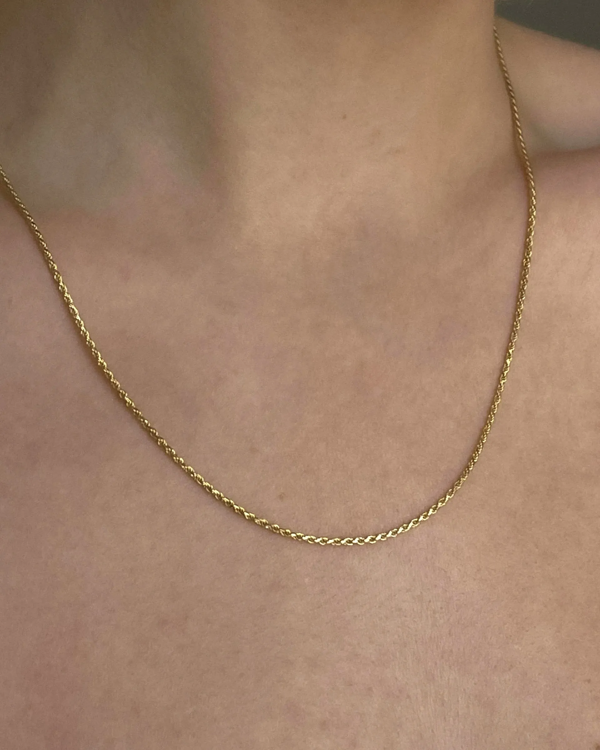 Petite Rope Chain Necklace sold by Clare Vivier product image thumbnail 2