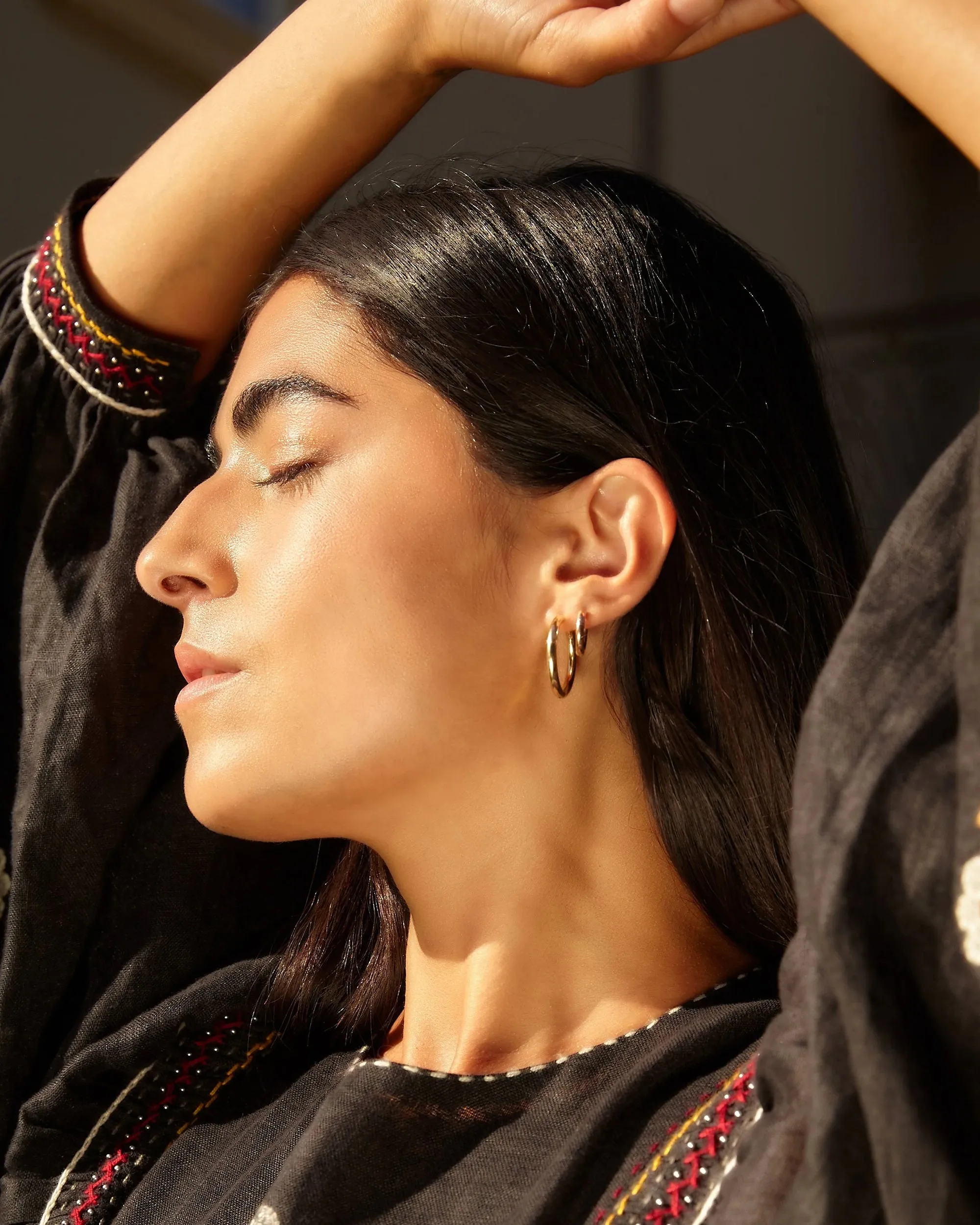 25mm Tube Hoops sold by Clare Vivier product image thumbnail 3