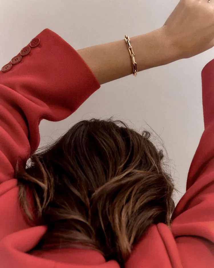 Rome Bold Link Chain Bracelet sold by Clare Vivier product image thumbnail 2