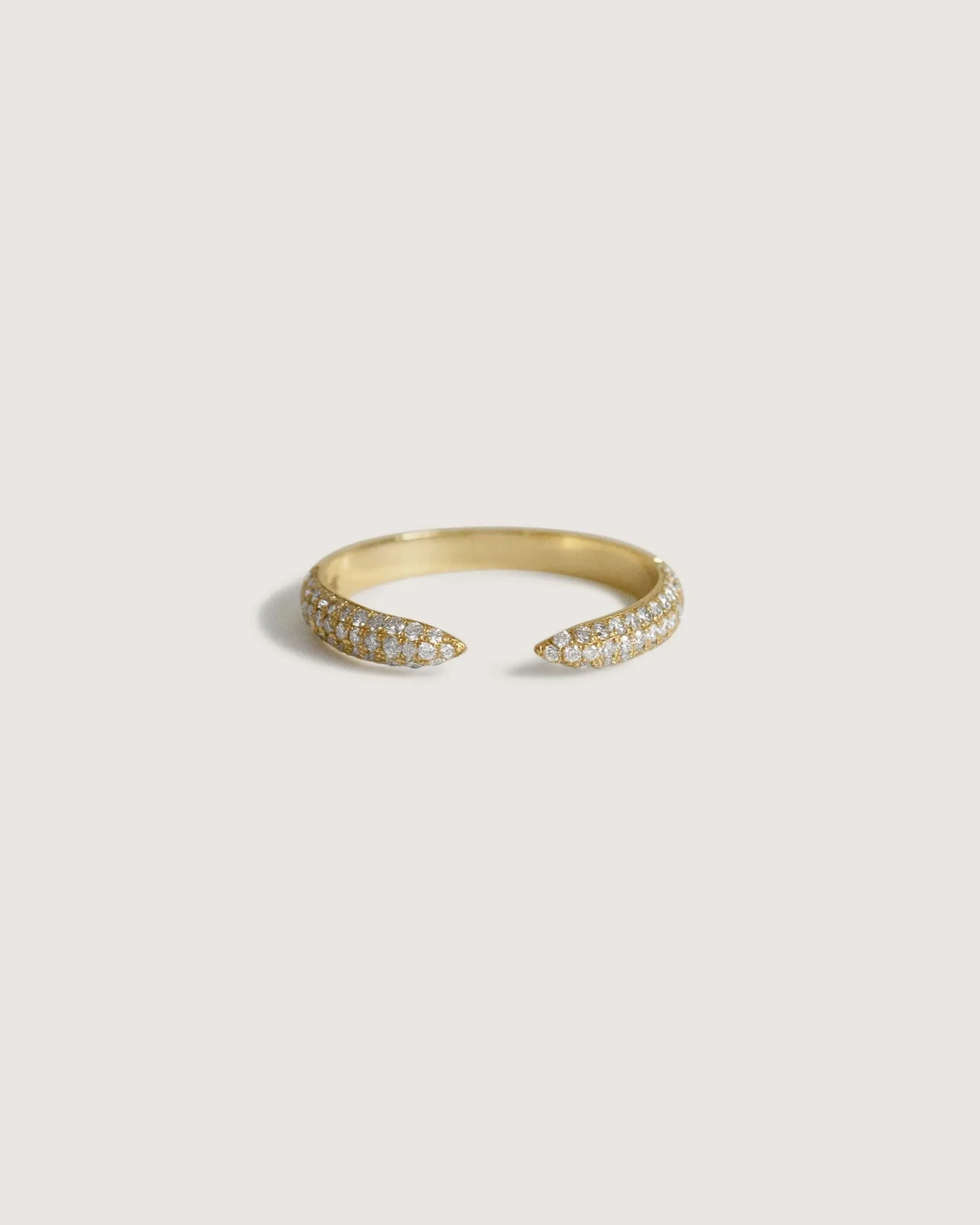 Ennis Pavé Cuff Ring Diamond sold by Clare Vivier