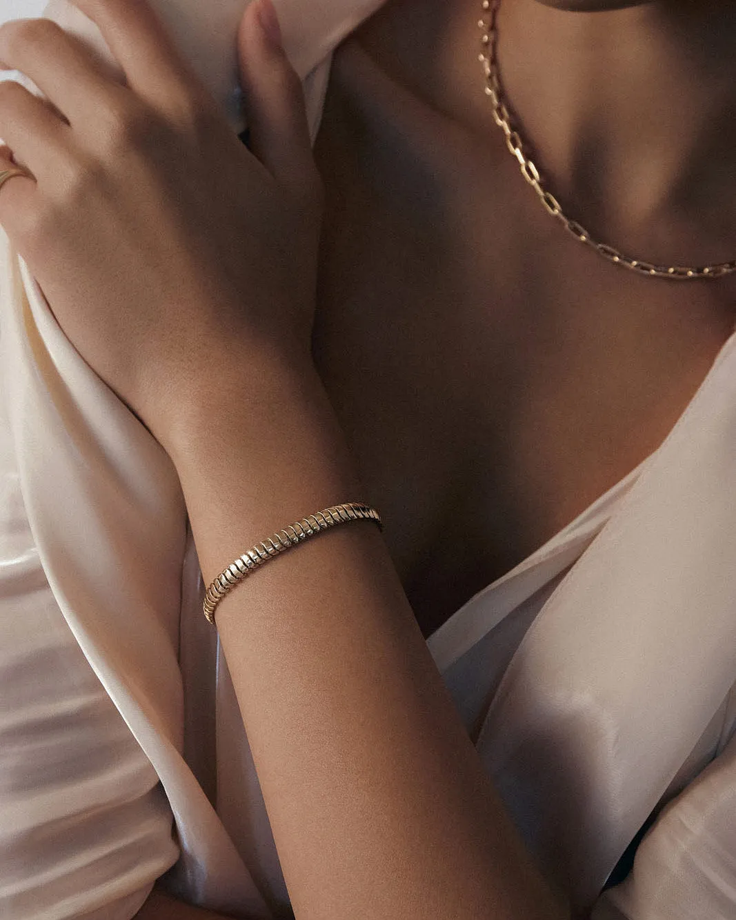 Cobra Chain Bracelet sold by Clare Vivier product image thumbnail 2