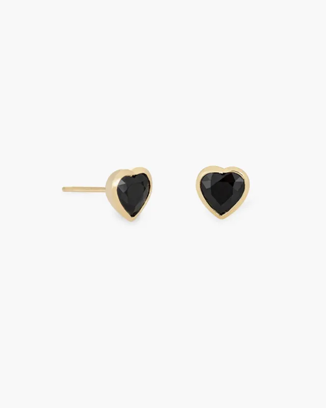 Sapphire Heart Studs sold by Clare Vivier