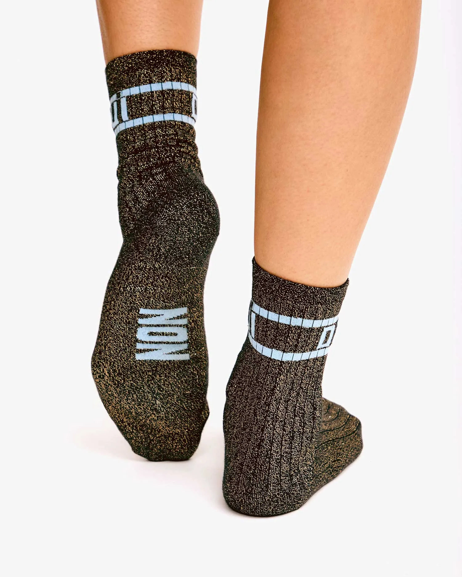 Metallic Crew Socks sold by Clare Vivier product image thumbnail 4