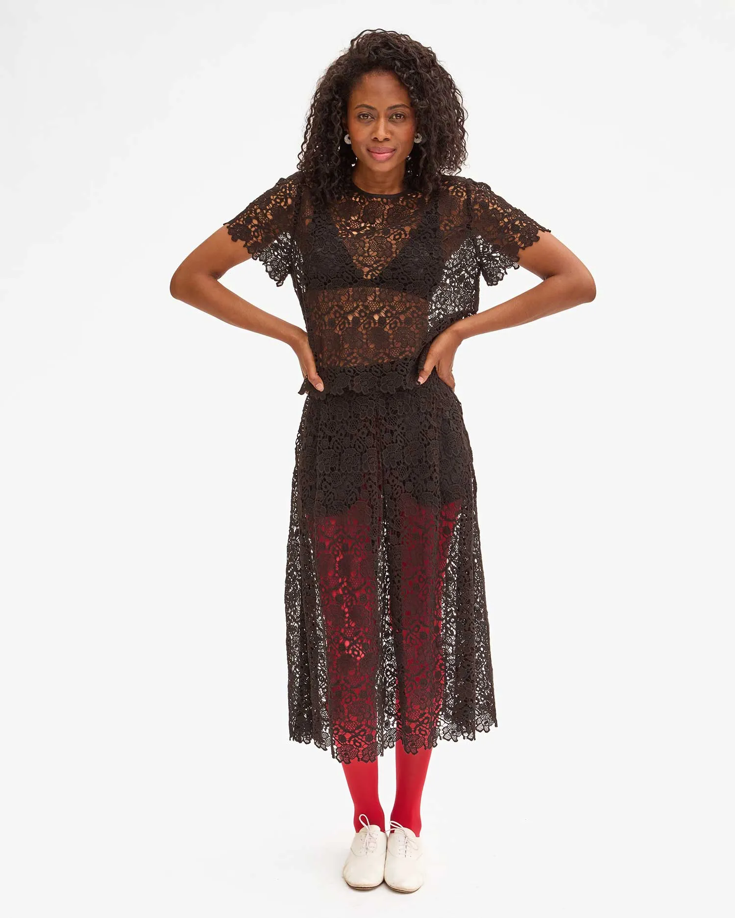 Anais Midi Skirt sold by Clare Vivier