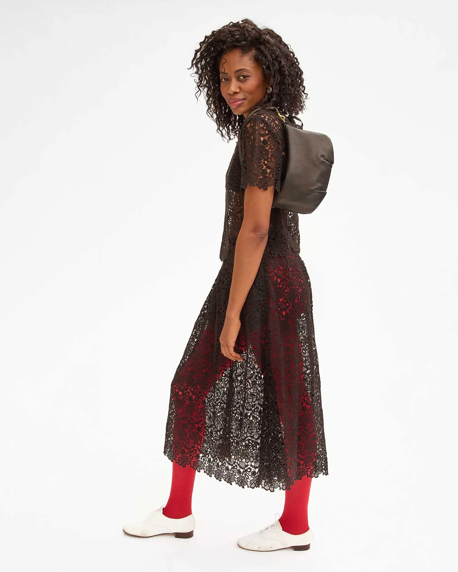 Anais Midi Skirt sold by Clare Vivier product image thumbnail 3