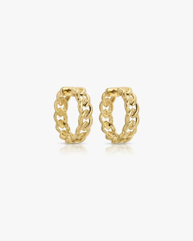 Link Hoop Earrings sold by Clare Vivier