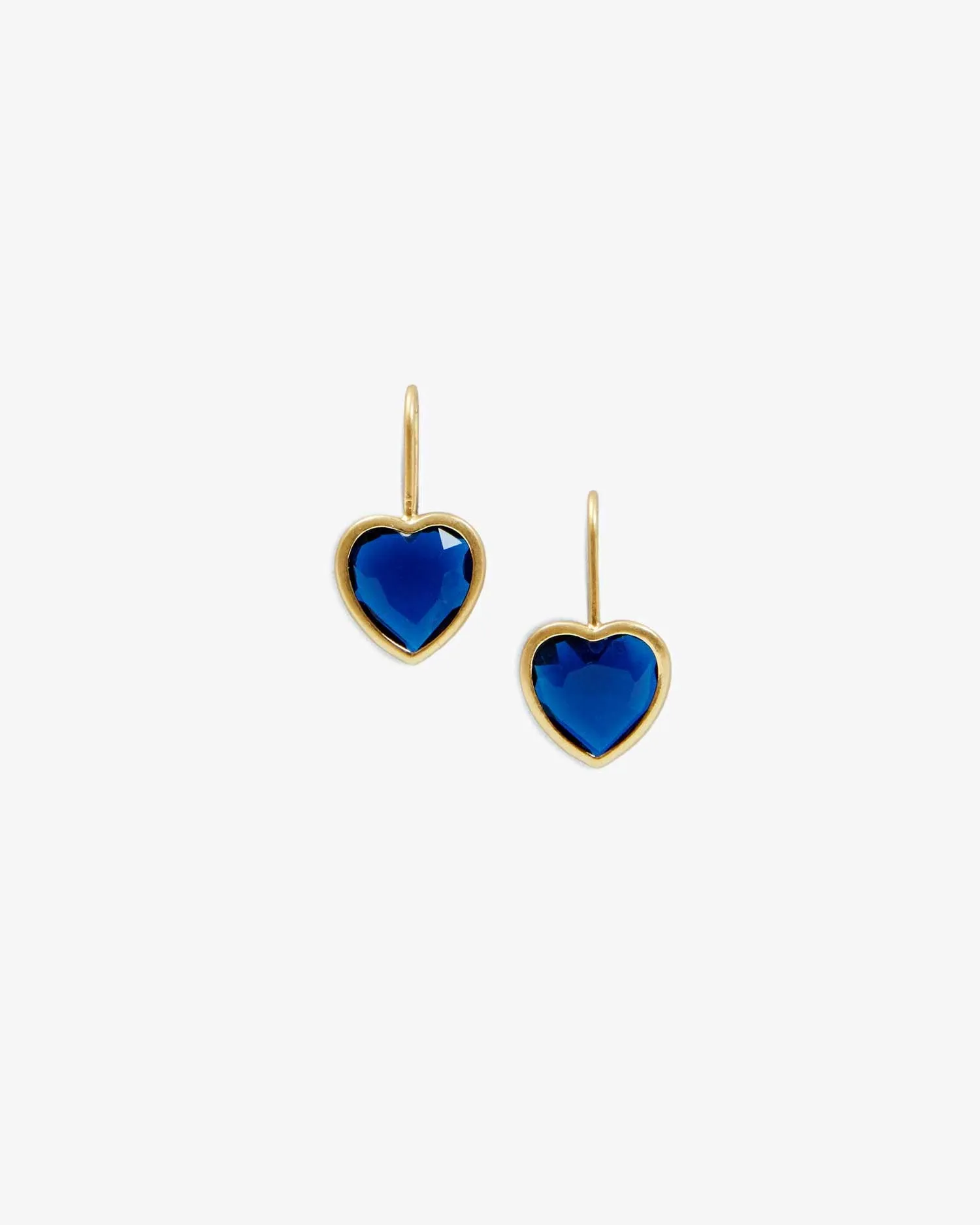 Bezel Heart Earrings sold by Clare Vivier