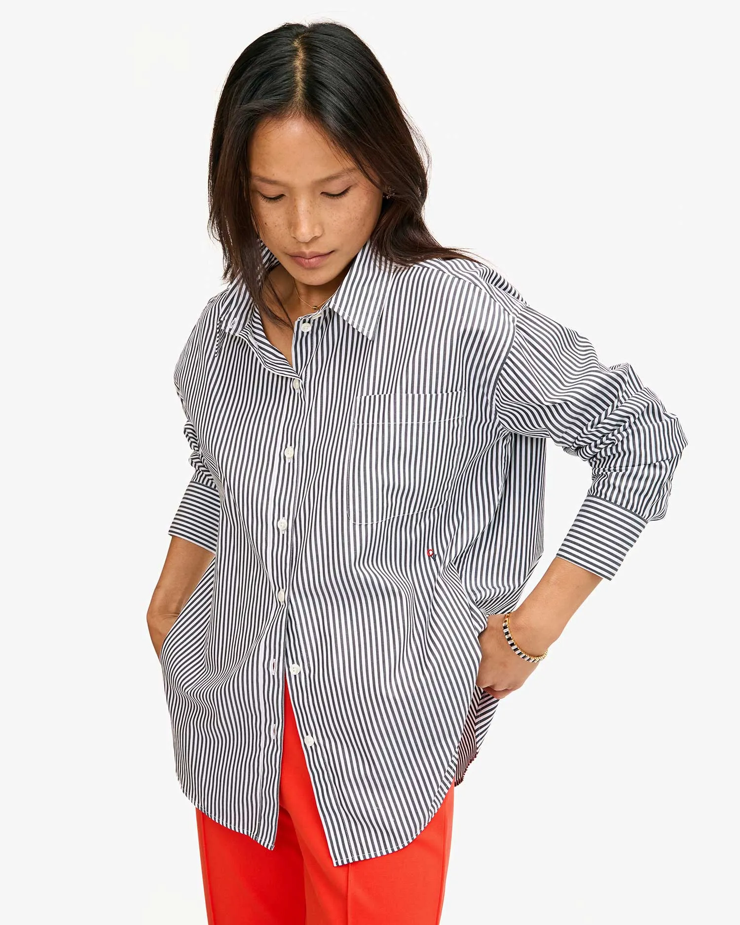Emilette Oversized Shirt sold by Clare Vivier product image thumbnail 2