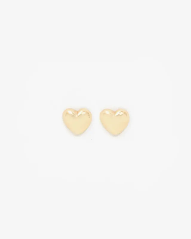 Petite Puff Heart Stud Earrings sold by Clare Vivier