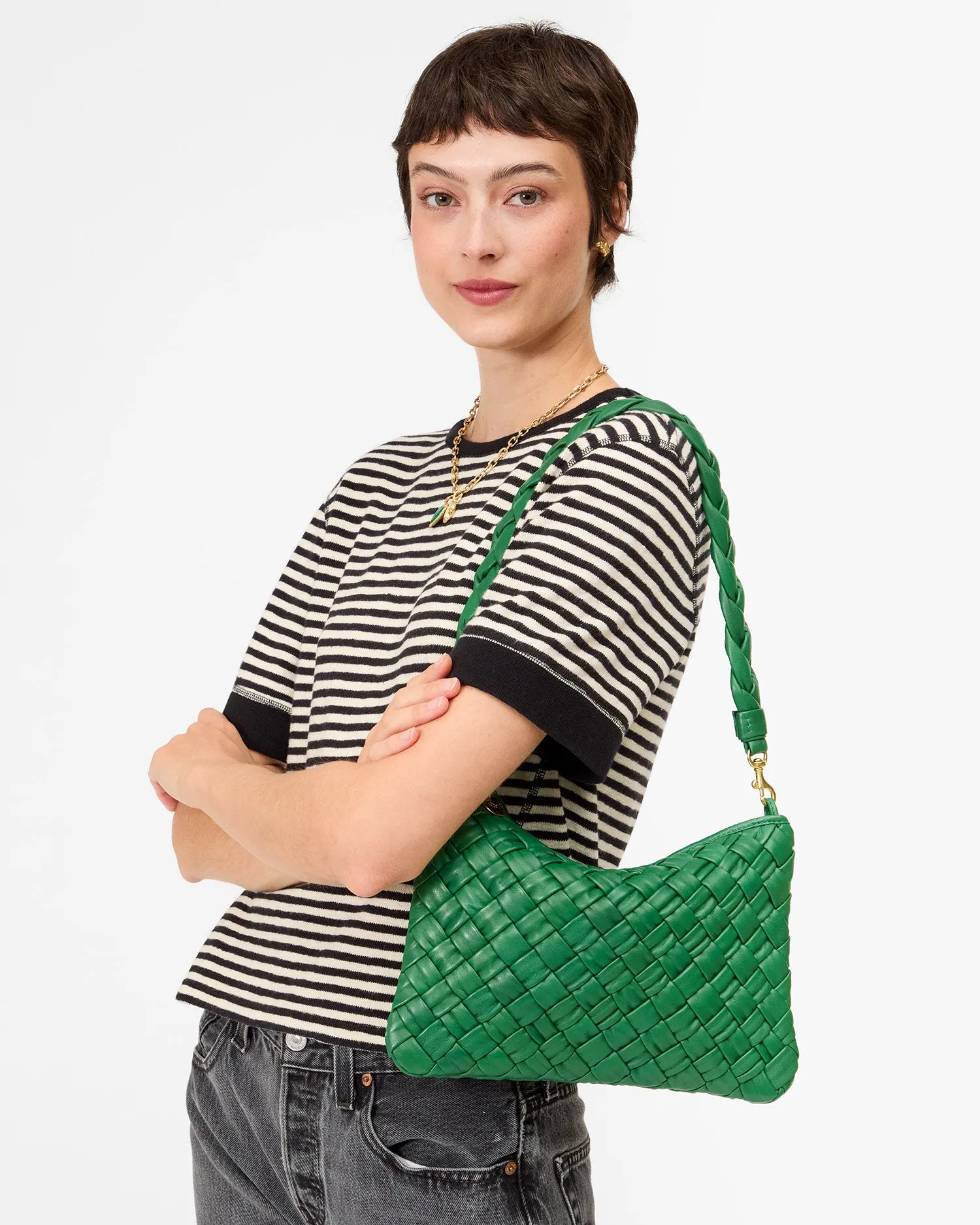 Braided Shoulder Strap sold by Clare Vivier product image thumbnail 3