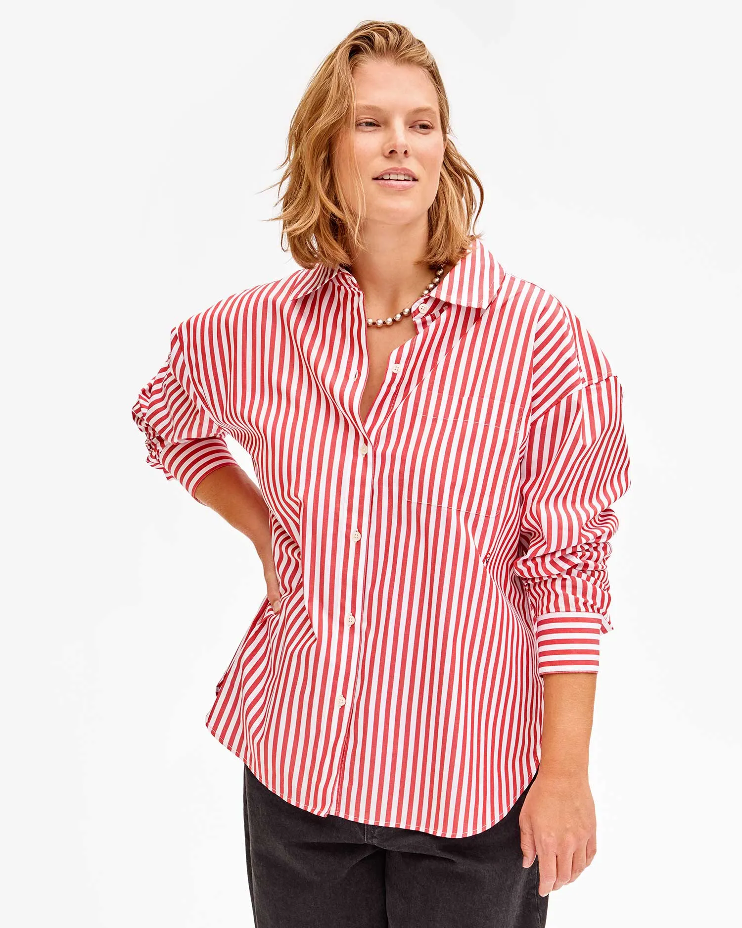 Emiliette Oversized Shirt sold by Clare Vivier product image thumbnail 3