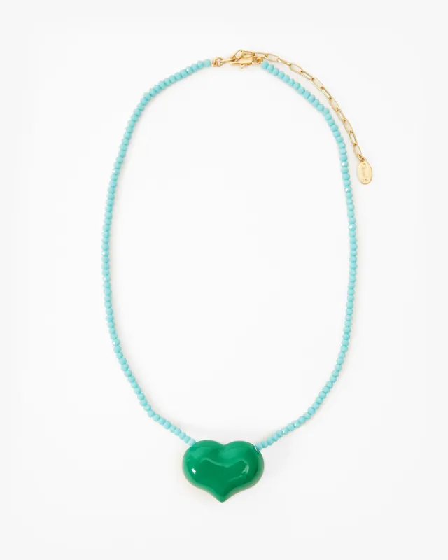 Beaded Heart Necklace sold by Clare Vivier