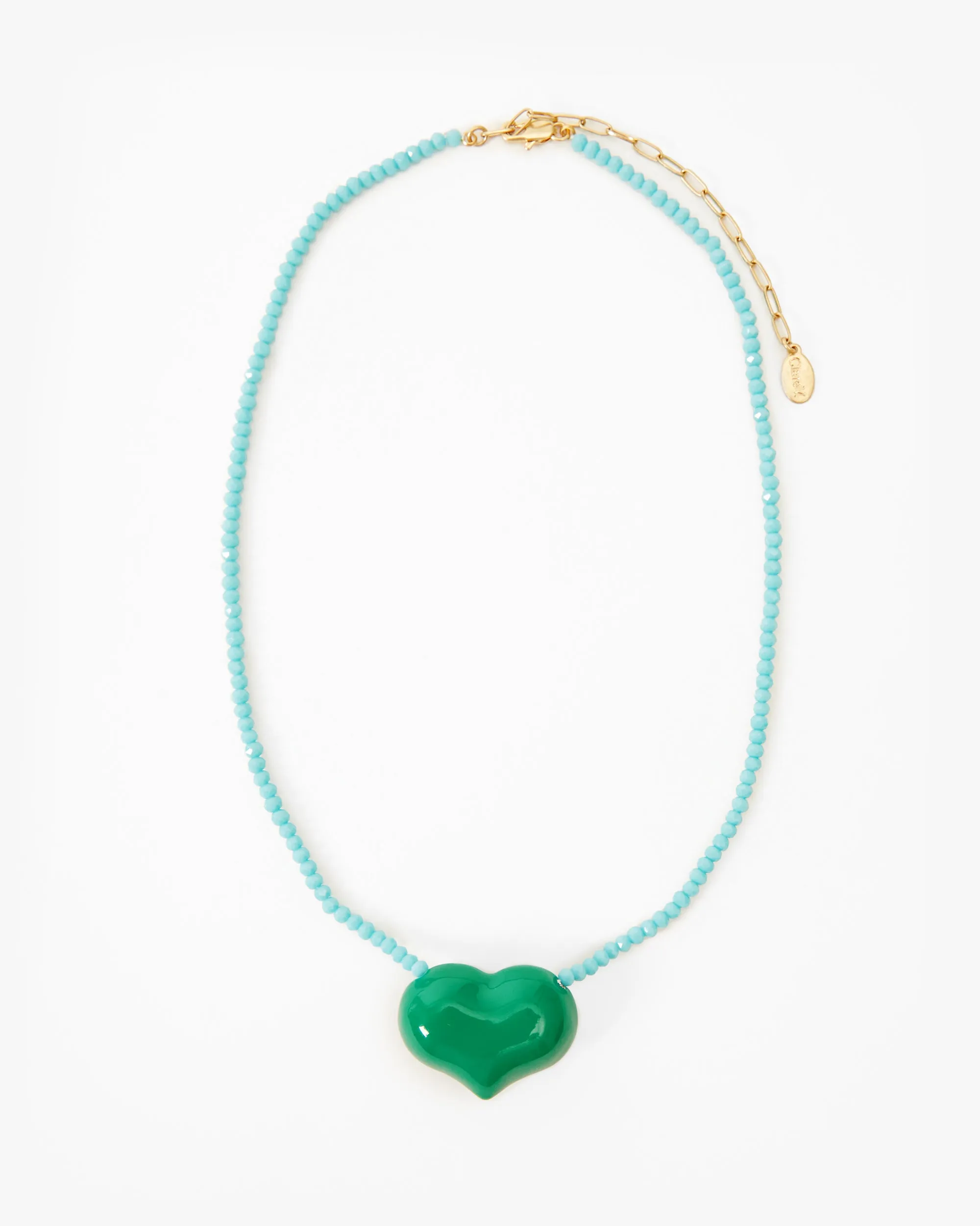 Beaded Heart Necklace sold by Clare Vivier