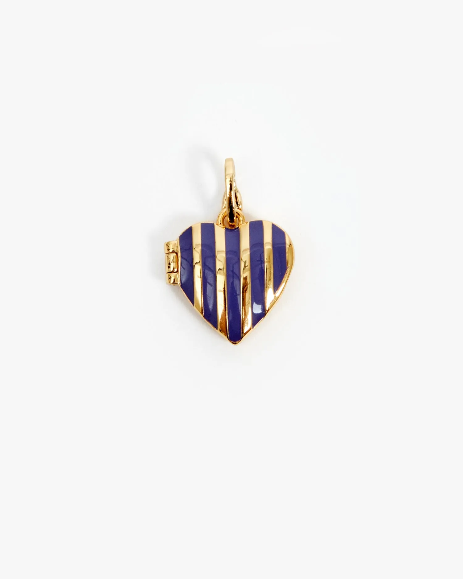 Stripe Heart Locket sold by Clare Vivier