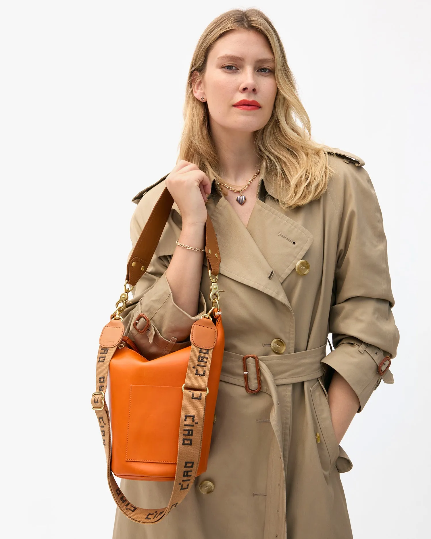 Stripe Heart Locket sold by Clare Vivier product image thumbnail 4