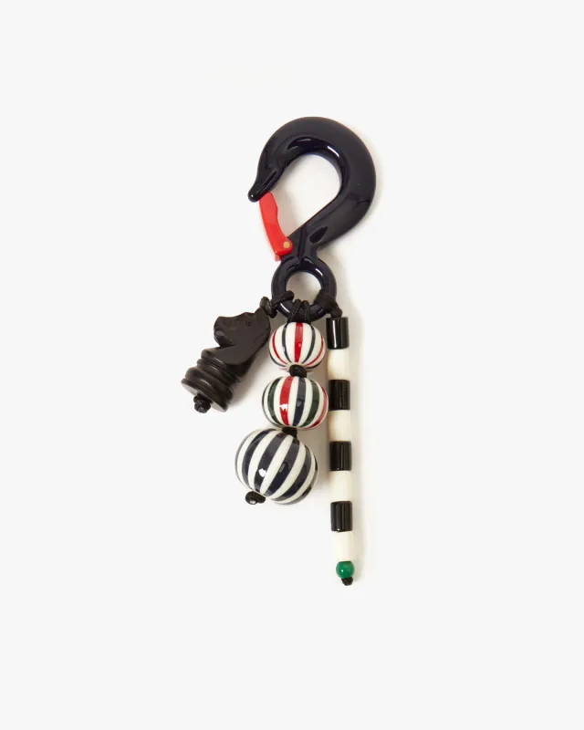 Beaded Stripe Fob sold by Clare Vivier