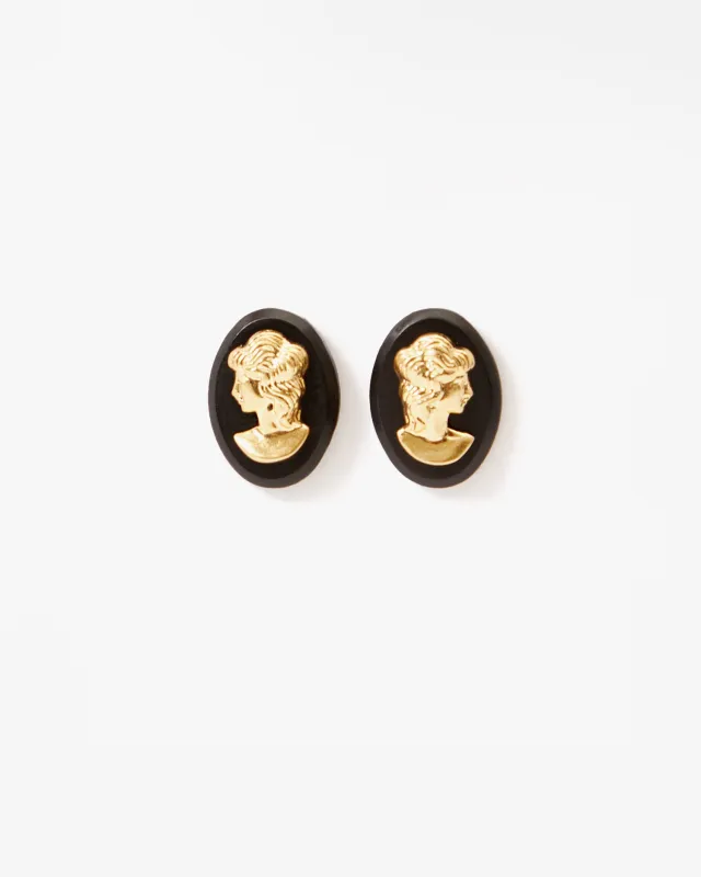 Cameo Stud Earrings sold by Clare Vivier