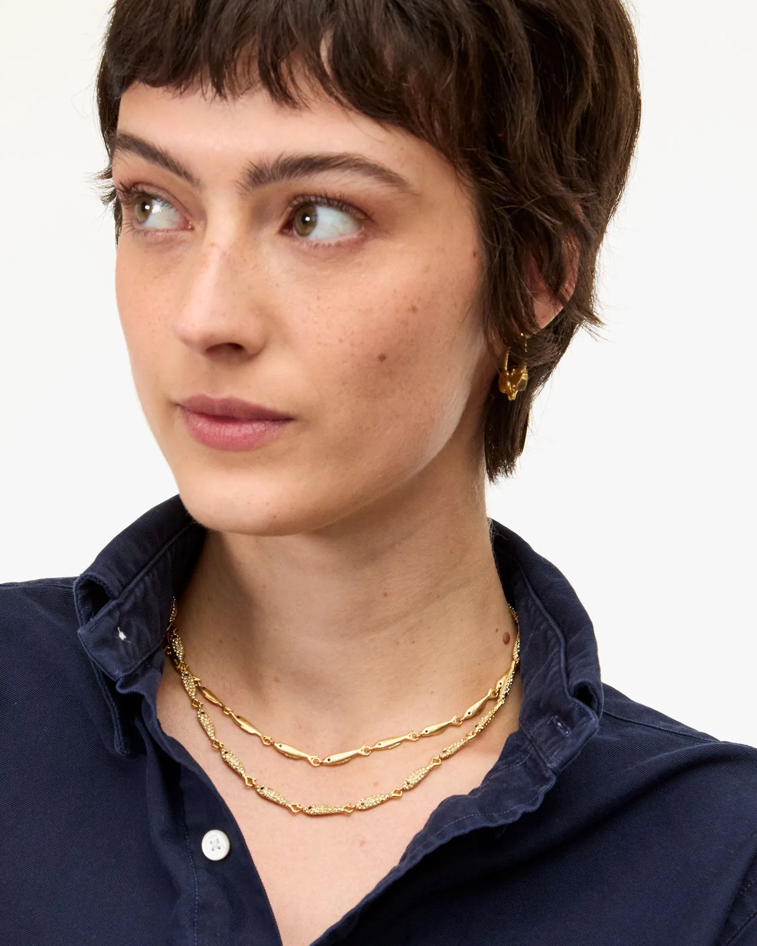 Le Pavé Sardine Necklace sold by Clare Vivier product image thumbnail 2