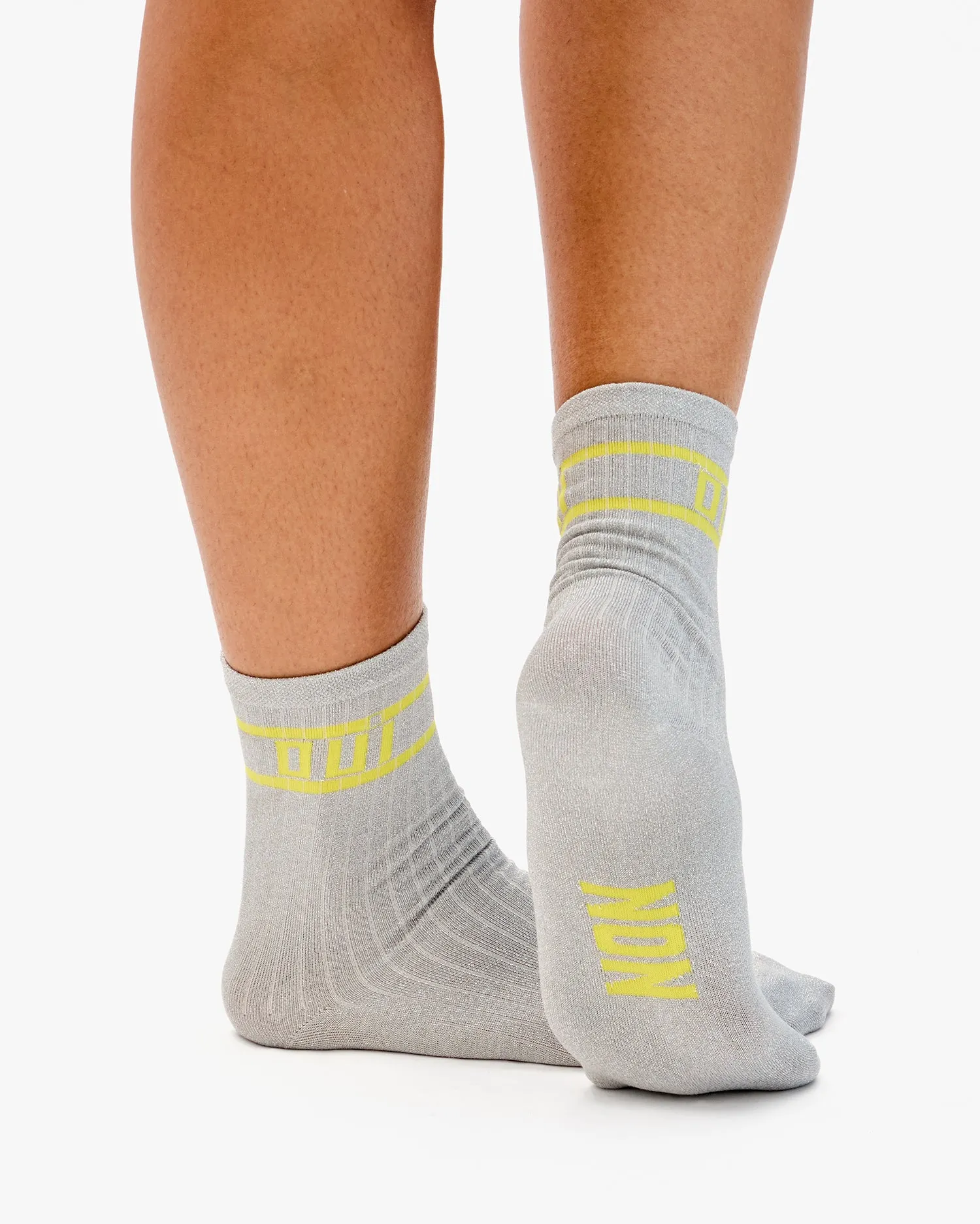 Oui/Non Metallic Crew Socks sold by Clare Vivier product image thumbnail 3