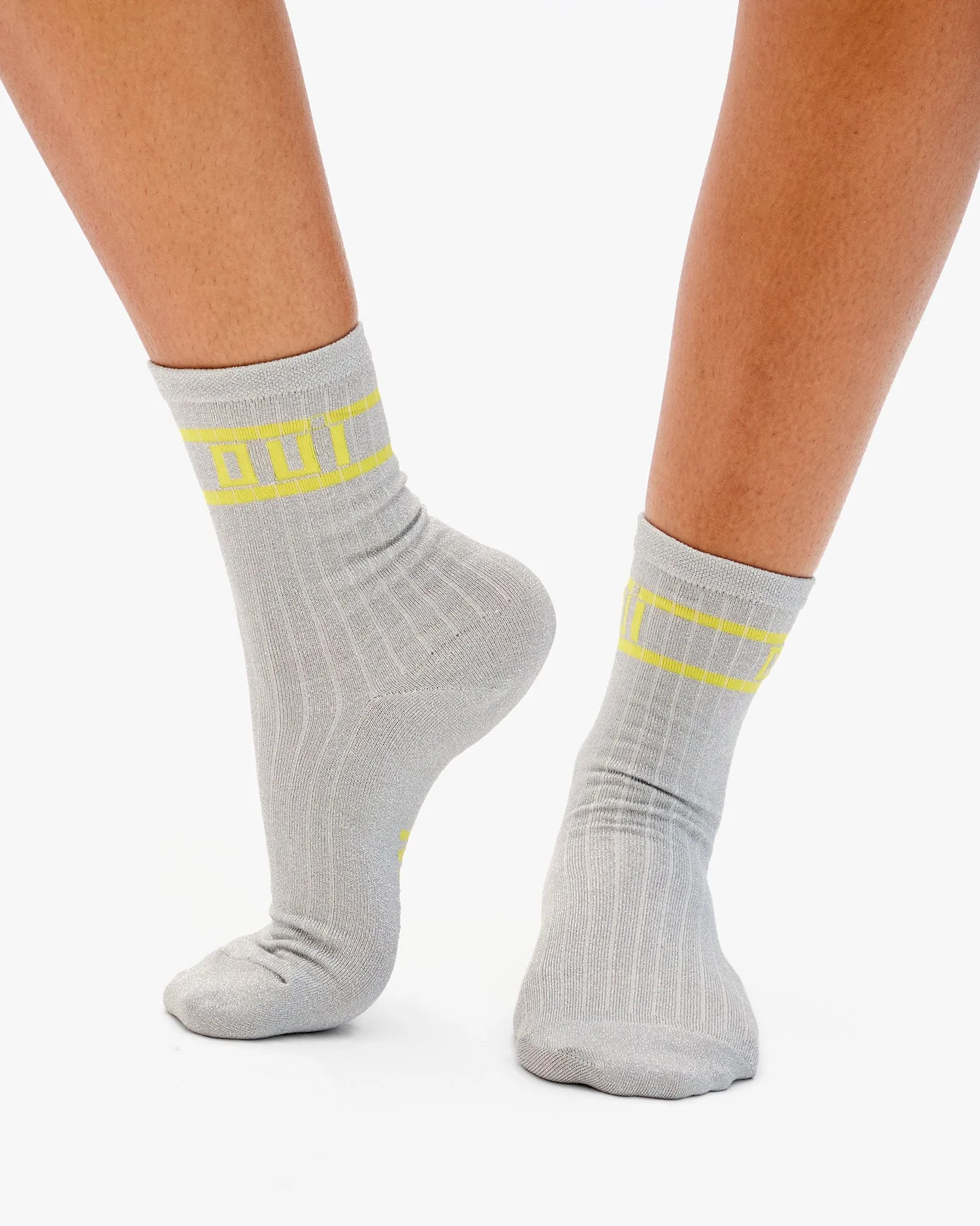 Oui/Non Metallic Crew Socks sold by Clare Vivier product image thumbnail 2